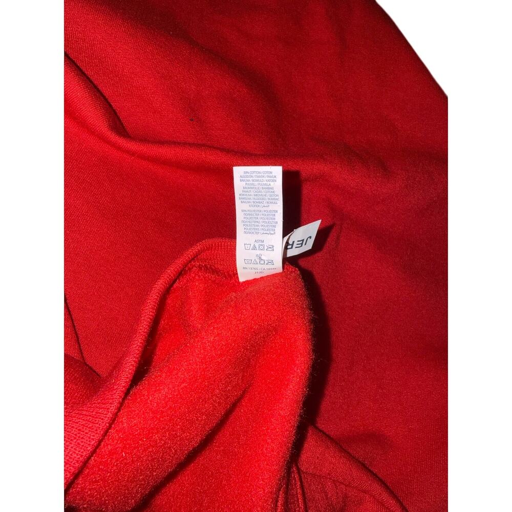 Elf Movie Santa! Buddy The Elf Red Christmas Sweatshirt Jerzees 2XL - Picture 6 of 6